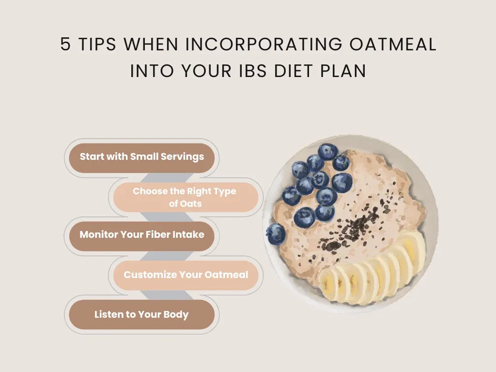 5 tips when incorporating oatmeal into your IBS diet plan