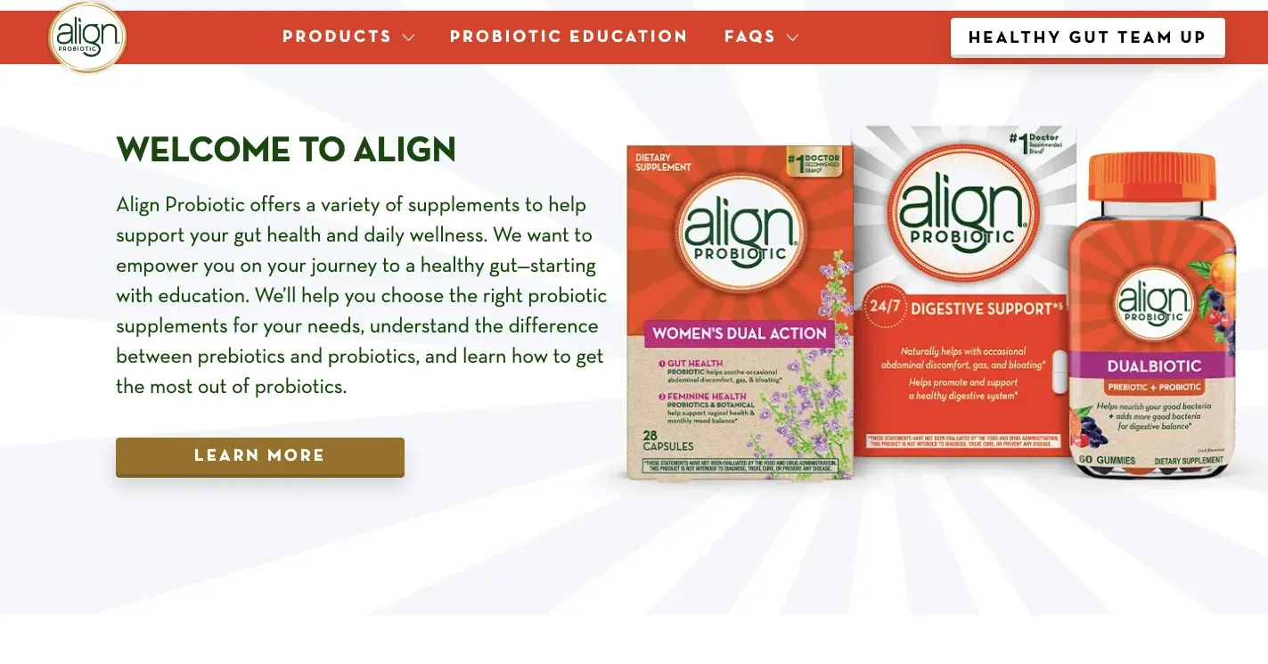 align probiotic homepage