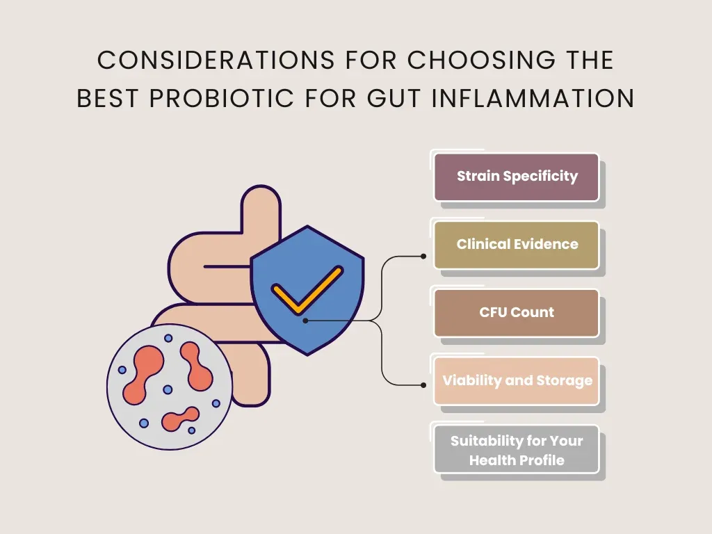 considerations for choosing best probiotic for gut inflammation