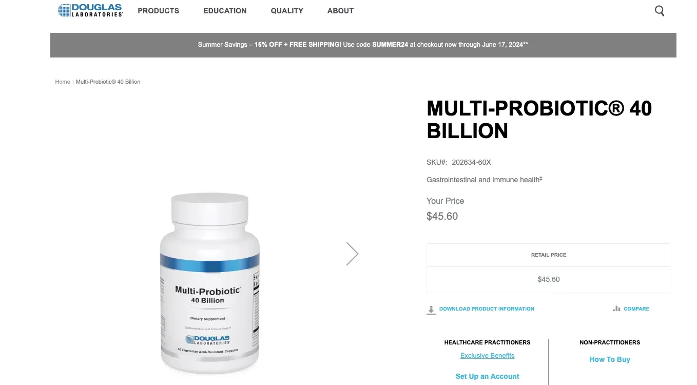 douglas lab probiotic capsule