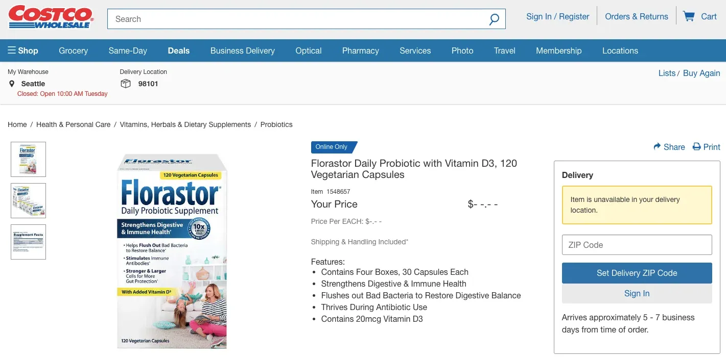 florastor daily probiotic