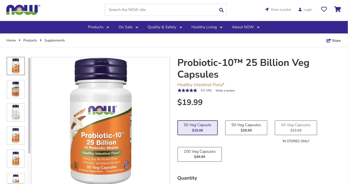 now probiotic capsule