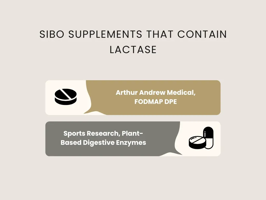 sibo supplement contain lactase